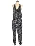 Eight Sixty 100% Polyester Graphic Black Jumpsuit Size S - photo 1