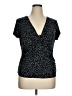 Apt. 9 Black Short Sleeve Top Size XL - photo 1