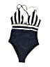Unbranded Stripes Blue One Piece Swimsuit Size S - photo 1
