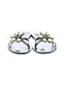 J.Crew 100% Leather Silver Black Sandals Size 8 - photo 2