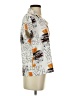 Shein 100% Polyester Print Orange Short Sleeve Blouse Size 4 - photo 4