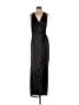 Parker 100% Polyester Metallic Black Cocktail Dress Size 4 - photo 1