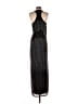 Parker 100% Polyester Metallic Black Cocktail Dress Size 4 - photo 2