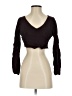 Kendall & Kylie 100% Polyester Black Long Sleeve Top Size S - photo 1