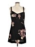 Free People 100% Polyester Floral Black Cocktail Dress Size M - photo 1