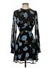 Free People 100% Polyester Floral Black Cocktail Dress Size XS - photo 1