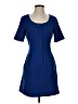 Esley 100% Polyester Solid Blue Casual Dress Size S - photo 1