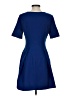 Esley 100% Polyester Solid Blue Casual Dress Size S - photo 2