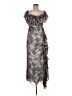 Hutch 100% Polyester Camo Gray Blue Cocktail Dress Size 6 - photo 1