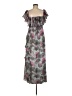 Hutch 100% Polyester Camo Gray Blue Cocktail Dress Size 6 - photo 2