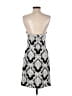 Basix Black Label 100% Polyester Silver Black Cocktail Dress Size 2 - photo 2
