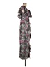 Hutch 100% Polyester Camo Gray Blue Cocktail Dress Size 6 - photo 4