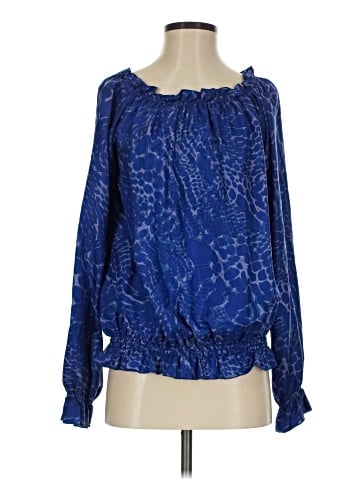 Rachel Zoe Long Sleeve Silk Top (view 1)