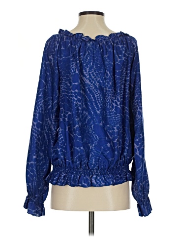 Rachel Zoe Long Sleeve Silk Top (view 2)
