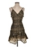 Free People Animal Print Brown Cocktail Dress Size 4 - photo 1