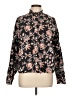 Love The Label Floral Black Long Sleeve Blouse Size L - photo 1