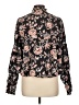 Love The Label Floral Black Long Sleeve Blouse Size L - photo 2