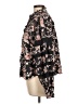 Love The Label Floral Black Long Sleeve Blouse Size L - photo 5