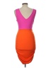 Shein Color Block Orange Cocktail Dress Size L - photo 2