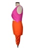 Shein Color Block Orange Cocktail Dress Size L - photo 5