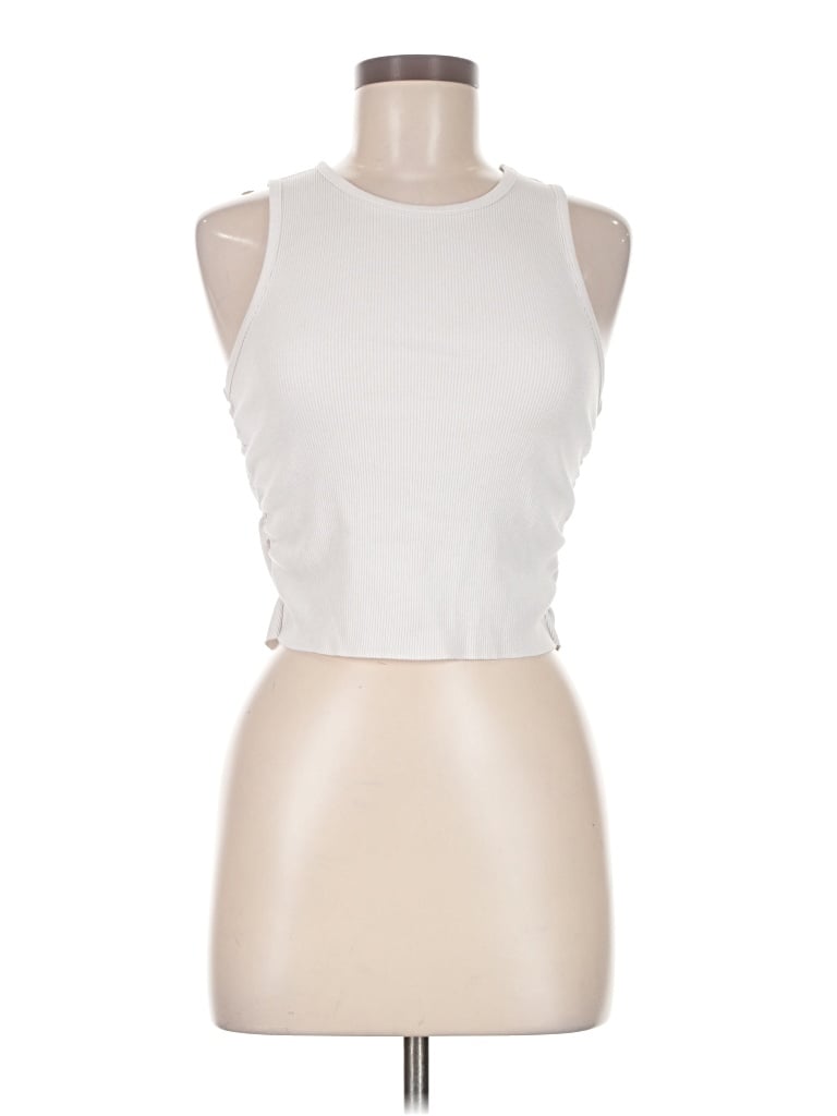 Pre-owned Aerie Sleeveless T-shirt In Ivory