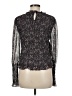 Veronica Beard 100% Silk Black Long Sleeve Silk Top Size 8 - photo 2