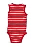 Carter's 100% Cotton Stripes Red Short Sleeve Onesie 6-9 MO / 9 MO - photo 2