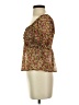 Louna 100% Polyester Brown Short Sleeve Blouse Size S - photo 5