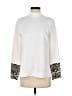 Club Monaco 100% Polyester Ivory White Long Sleeve Blouse Size S - photo 1