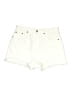Zara White Denim Shorts Size 10 - photo 1