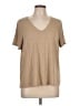 Old Navy Metallic Tan Short Sleeve T-Shirt Size L - photo 1