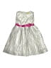 Penelope Mack 100% Polyester Metallic Silver Dress Size 6X - photo 1