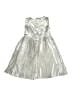 Penelope Mack 100% Polyester Metallic Silver Dress Size 6X - photo 2