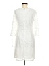 Karin Stevens 100% Polyester Ivory Cocktail Dress Size 8 - photo 2