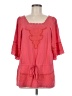 Twenty One 100% Rayon Pink 3/4 Sleeve Blouse Size M - photo 1