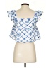 Shein 100% Polyester Blue Sleeveless Blouse Size 4 - photo 2