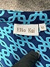 Ellie Kai 100% Silk Blue 3/4 Sleeve Silk Top Size 10 - photo 4