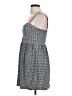 Roxy Checkered-gingham Gray Casual Dress Size L - photo 5