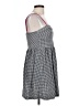 Roxy Checkered-gingham Gray Casual Dress Size L - photo 4