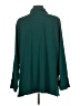 Susan Graver Solid Teal Long Sleeve Blouse Size L - photo 2