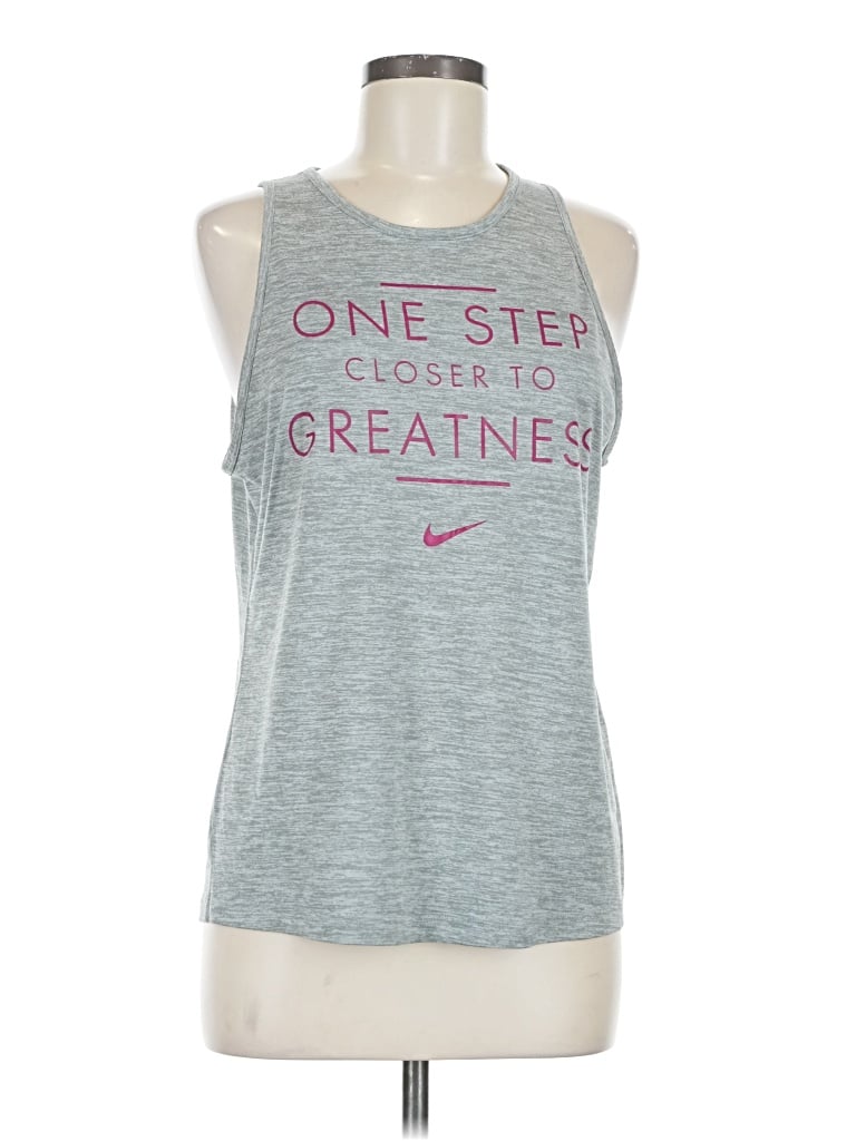 Pre-owned Nike Active Tank Top In Gray