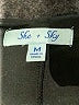 She + Sky 100% Polyester Solid Black Casual Dress Size M - photo 7