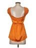 Equipment Orange Sleeveless Blouse Size S - photo 2