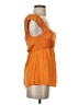 Equipment Orange Sleeveless Blouse Size S - photo 4