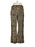 J.Crew Animal Print Gold Black Casual Pants Size 32 waist - photo 2