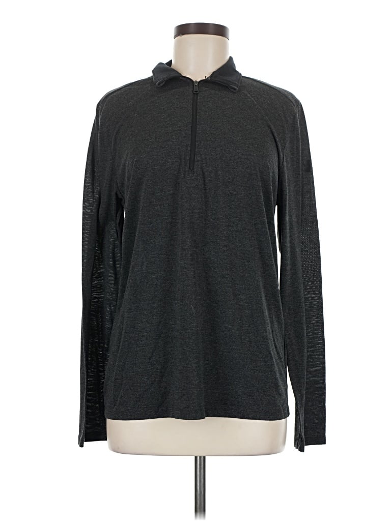 Pre-owned Under Armour Long Sleeve Polo Shirt In Gray
