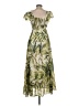 Taylor 100% Polyester Tropical Green Casual Dress Size 2 - photo 2