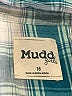 Mudd Plaid Teal Blue Long Sleeve Button-Down Shirt Size 16 - photo 4