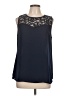 Tacera 100% Polyester Blue Sleeveless Blouse Size L - photo 1