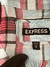 Express 100% Rayon Plaid Teal Sleeveless Button-Down Shirt Size XS - photo 7